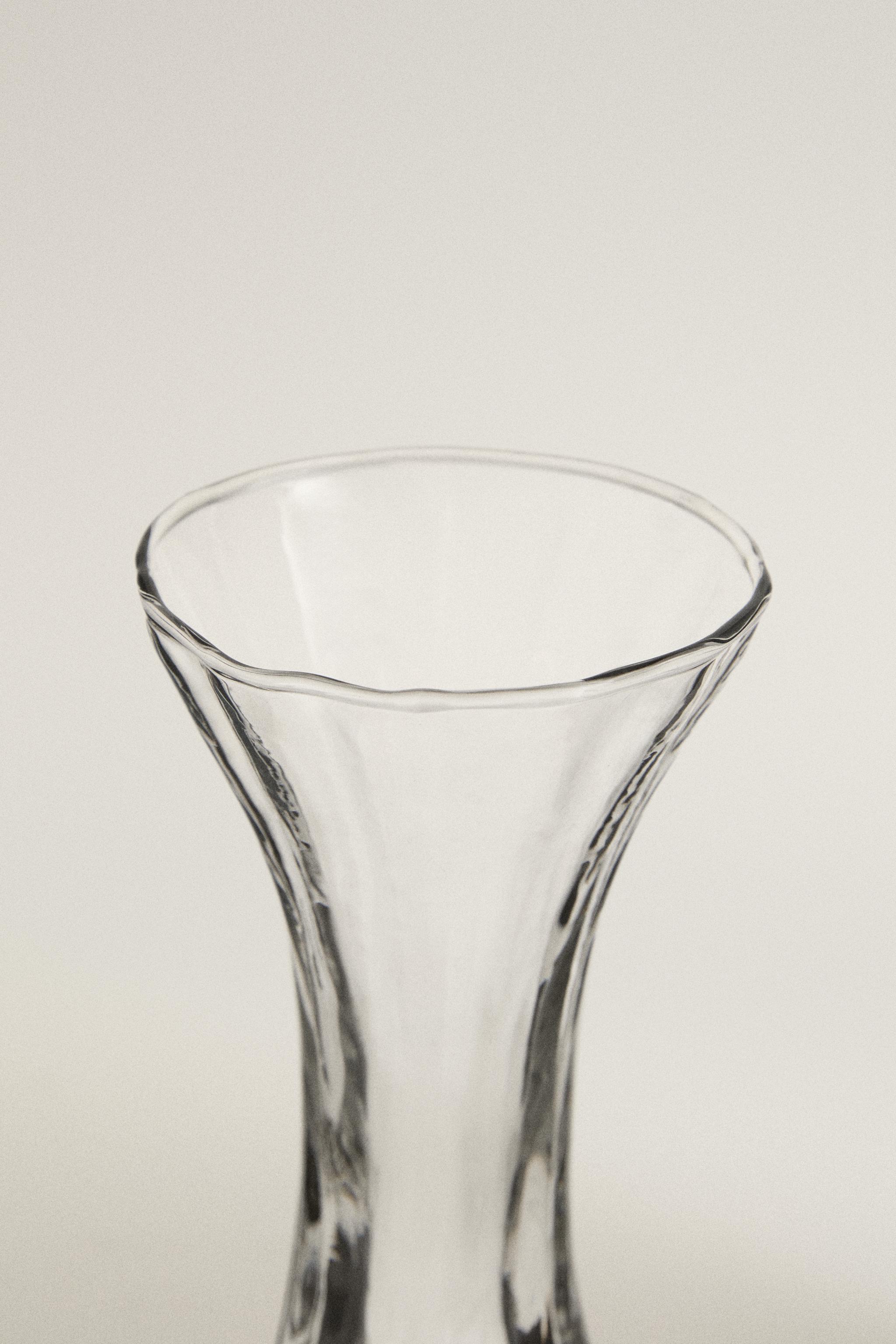 CARAFE À VIN VERRE RELIEF